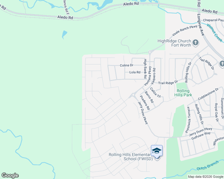 map of restaurants, bars, coffee shops, grocery stores, and more near 10600 Pleasant Grove Way in Fort Worth