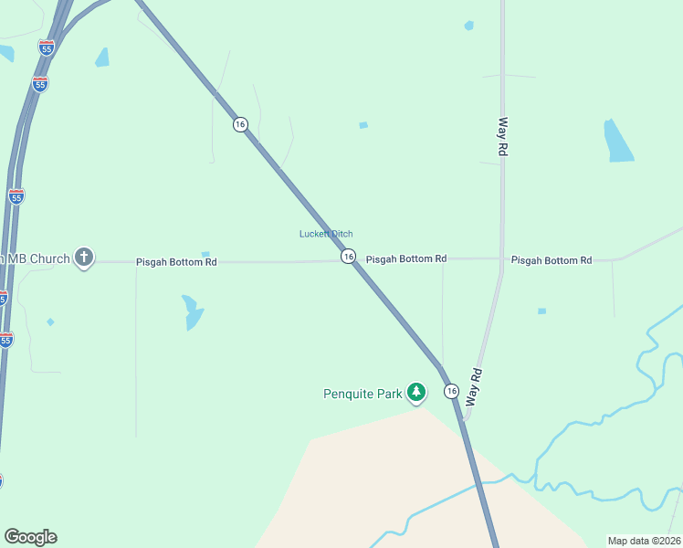 map of restaurants, bars, coffee shops, grocery stores, and more near 919 Mississippi 16 in Canton