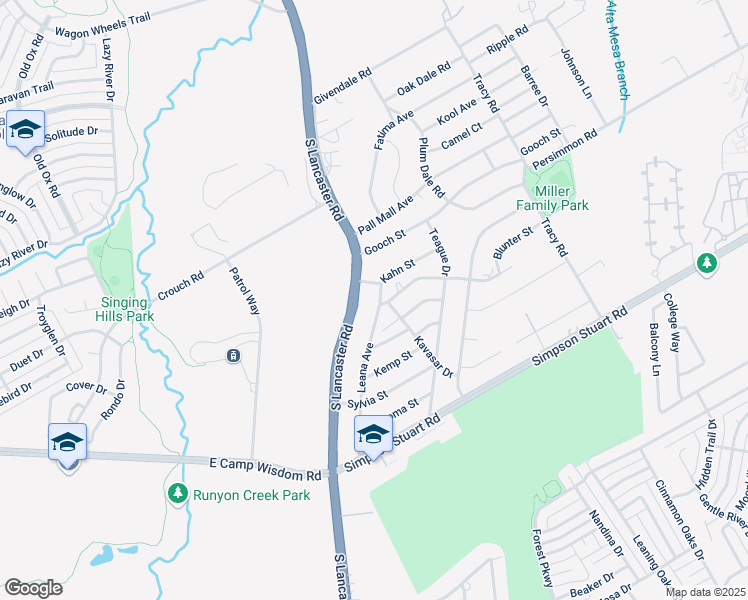 map of restaurants, bars, coffee shops, grocery stores, and more near 6402 Leana Avenue in Dallas
