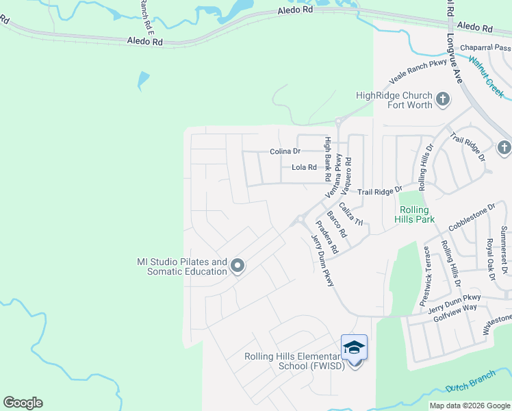 map of restaurants, bars, coffee shops, grocery stores, and more near 10600 Pleasant Grove Way in Fort Worth