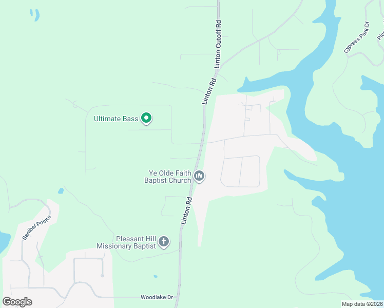 map of restaurants, bars, coffee shops, grocery stores, and more near 1395-1401 Linton Road in Benton