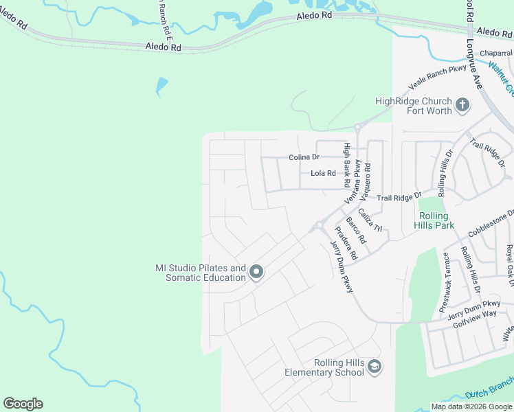 map of restaurants, bars, coffee shops, grocery stores, and more near 10600 Pleasant Grove Way in Fort Worth