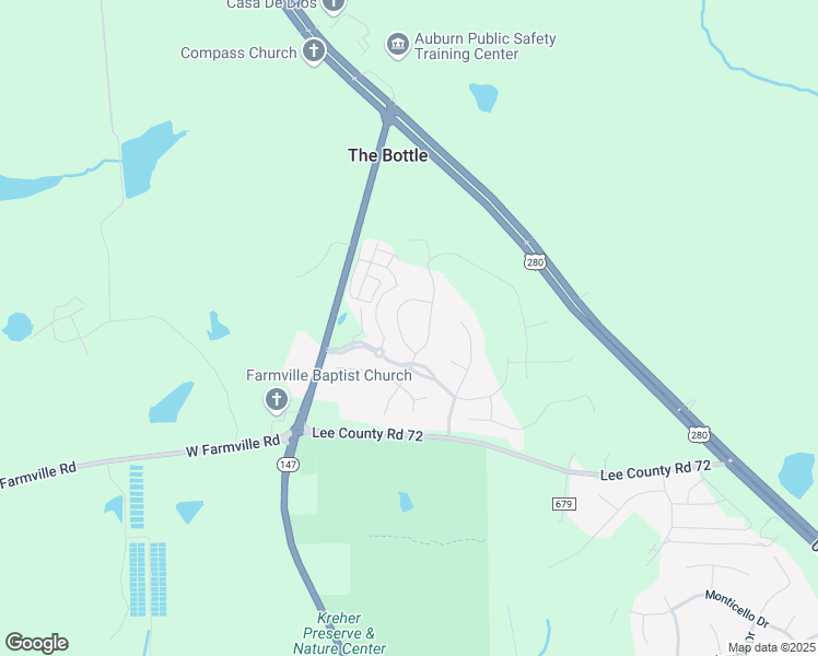 map of restaurants, bars, coffee shops, grocery stores, and more near 2745 Sophia Way in Auburn