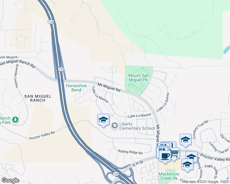 map of restaurants, bars, coffee shops, grocery stores, and more near 2208 Corte Anacapa in Chula Vista