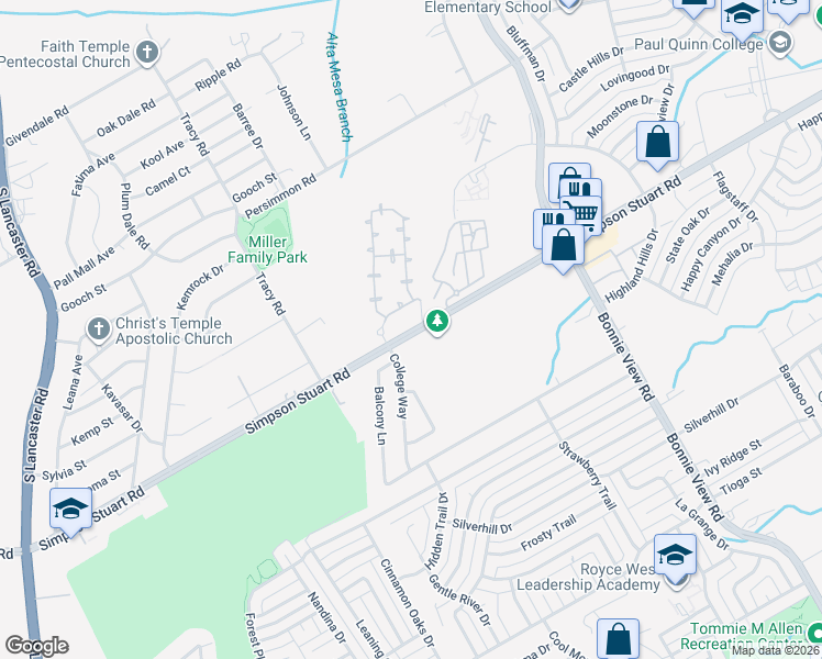 map of restaurants, bars, coffee shops, grocery stores, and more near in Dallas