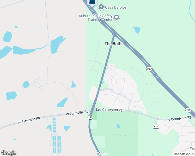 map of restaurants, bars, coffee shops, grocery stores, and more near 125 Tuscany Hills Drive in Auburn