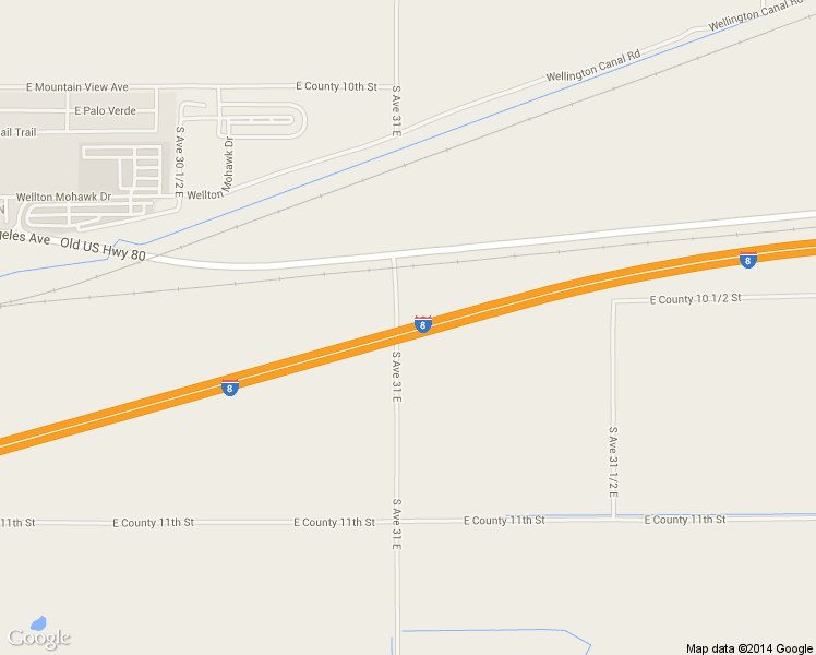 map of restaurants, bars, coffee shops, grocery stores, and more near Interstate 8 in Wellton