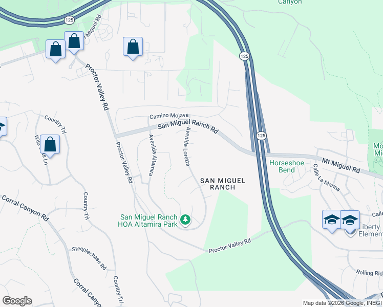 map of restaurants, bars, coffee shops, grocery stores, and more near 1932 Corte Cantante in Chula Vista