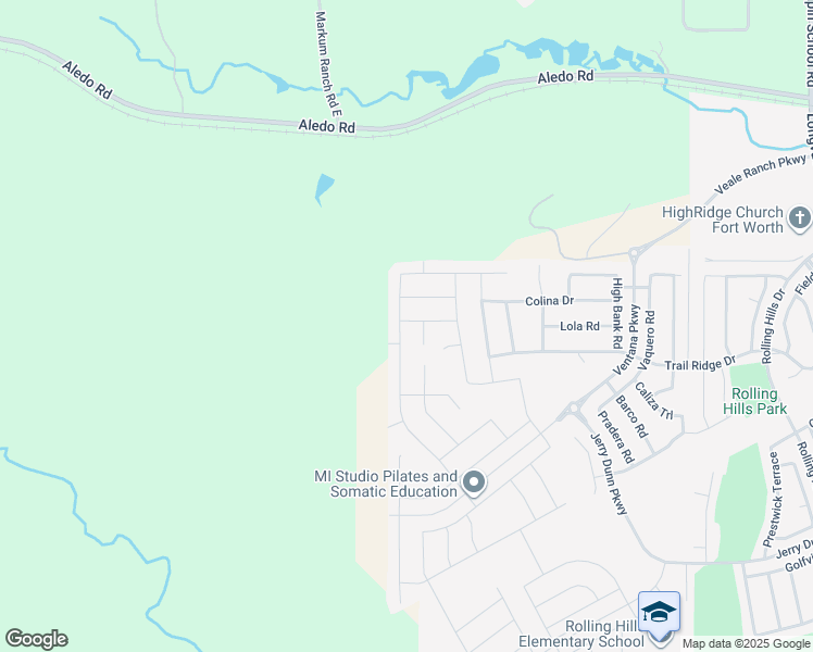 map of restaurants, bars, coffee shops, grocery stores, and more near 5557 Castle Peak Bend in Fort Worth