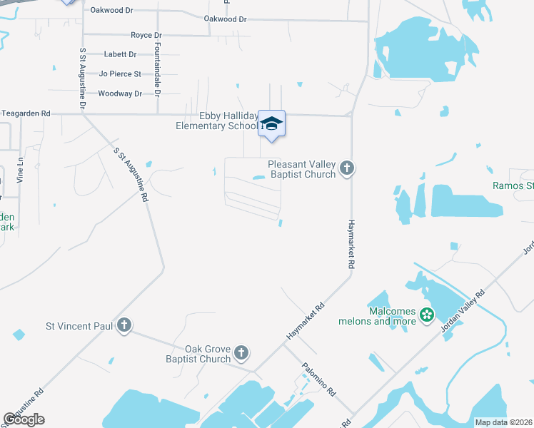 map of restaurants, bars, coffee shops, grocery stores, and more near Education Way in Dallas