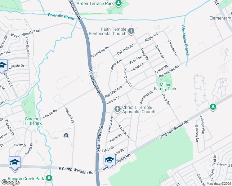 map of restaurants, bars, coffee shops, grocery stores, and more near 2334 Pall Mall Avenue in Dallas