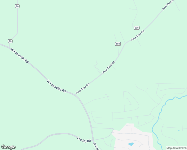 map of restaurants, bars, coffee shops, grocery stores, and more near 2642 Pear Tree Road in Waverly