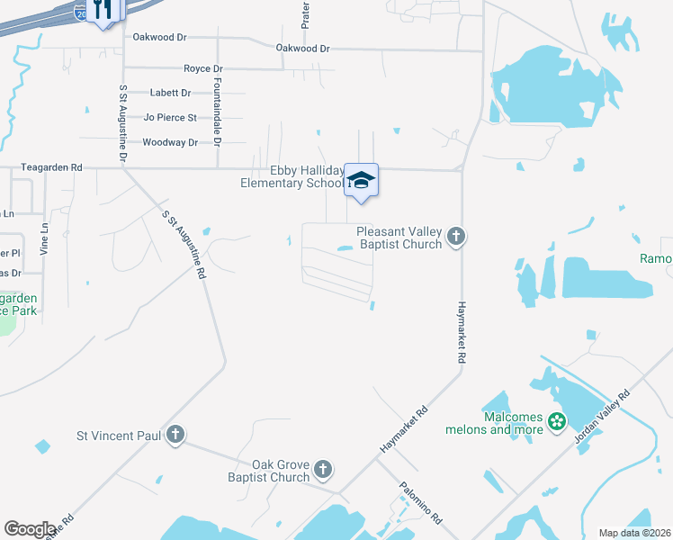 map of restaurants, bars, coffee shops, grocery stores, and more near Education Way in Dallas