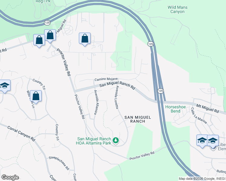 map of restaurants, bars, coffee shops, grocery stores, and more near 1932 Corte Cantante in Chula Vista