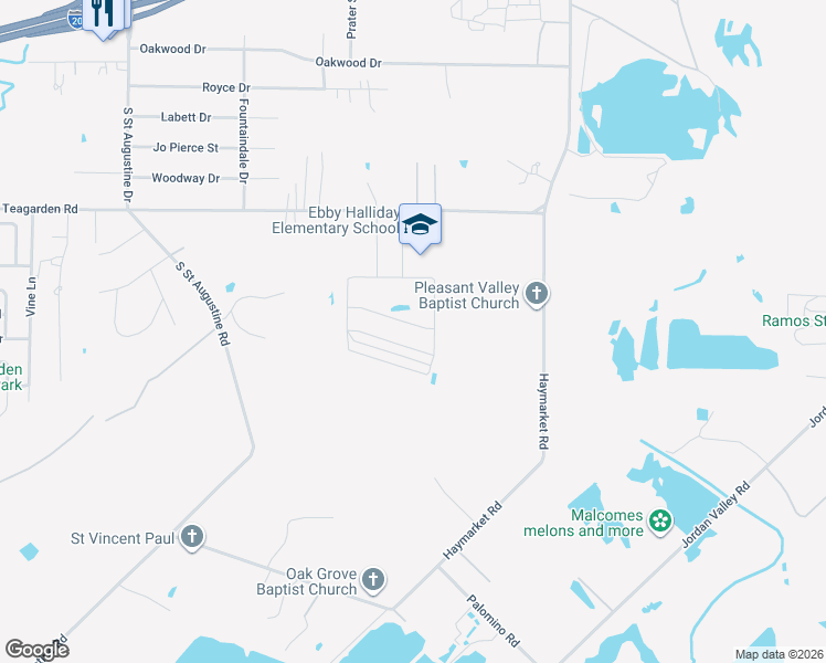 map of restaurants, bars, coffee shops, grocery stores, and more near Education Way in Dallas