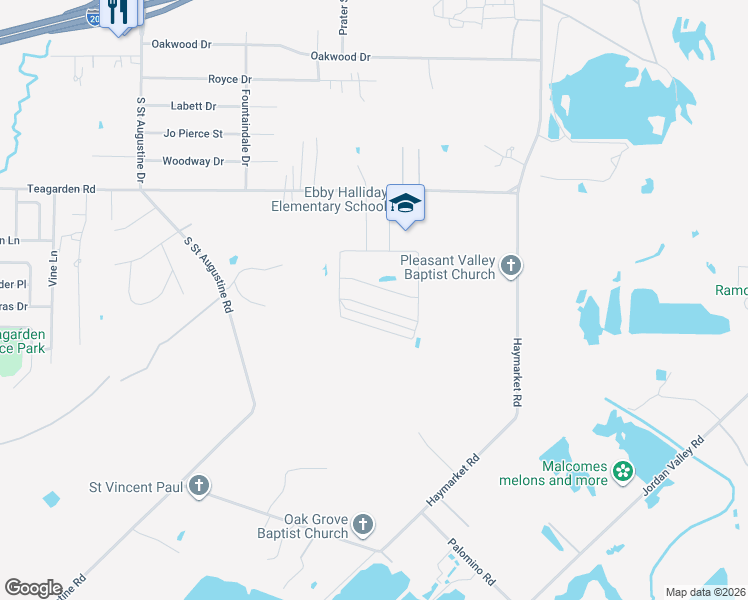 map of restaurants, bars, coffee shops, grocery stores, and more near Education Way in Dallas