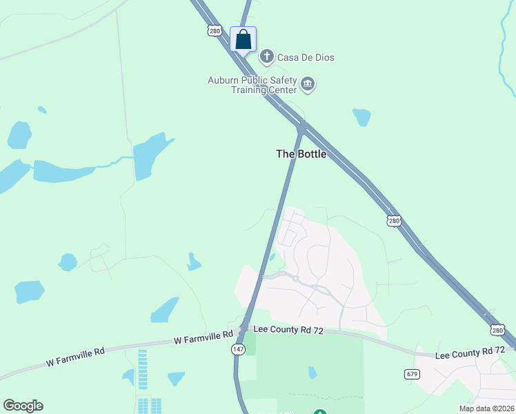 map of restaurants, bars, coffee shops, grocery stores, and more near 2675 Canal Court in Auburn