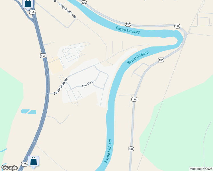map of restaurants, bars, coffee shops, grocery stores, and more near 209 Zachary Way in Sterlington
