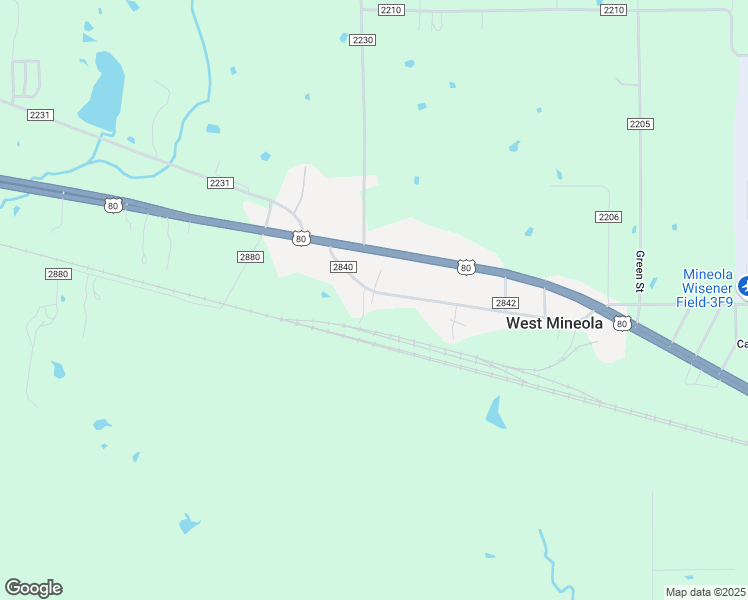 map of restaurants, bars, coffee shops, grocery stores, and more near 569 County Road 2840 in Mineola