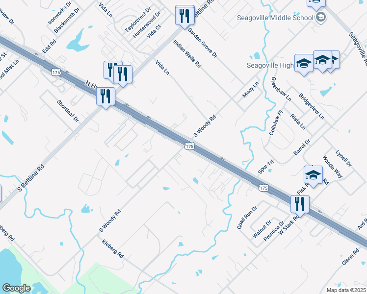 map of restaurants, bars, coffee shops, grocery stores, and more near in Dallas