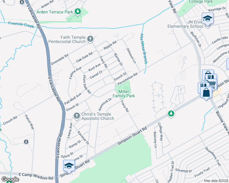 map of restaurants, bars, coffee shops, grocery stores, and more near 5922 Tracy Road in Dallas