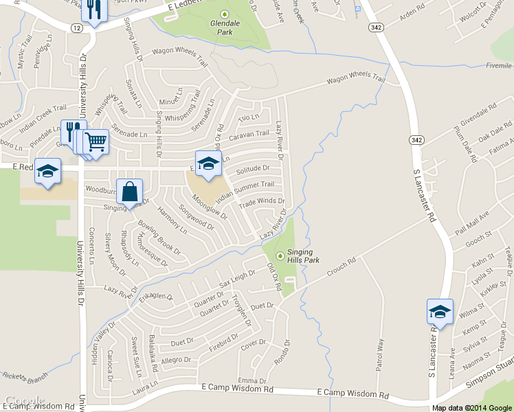 map of restaurants, bars, coffee shops, grocery stores, and more near 1620 Trade Winds Drive in Dallas