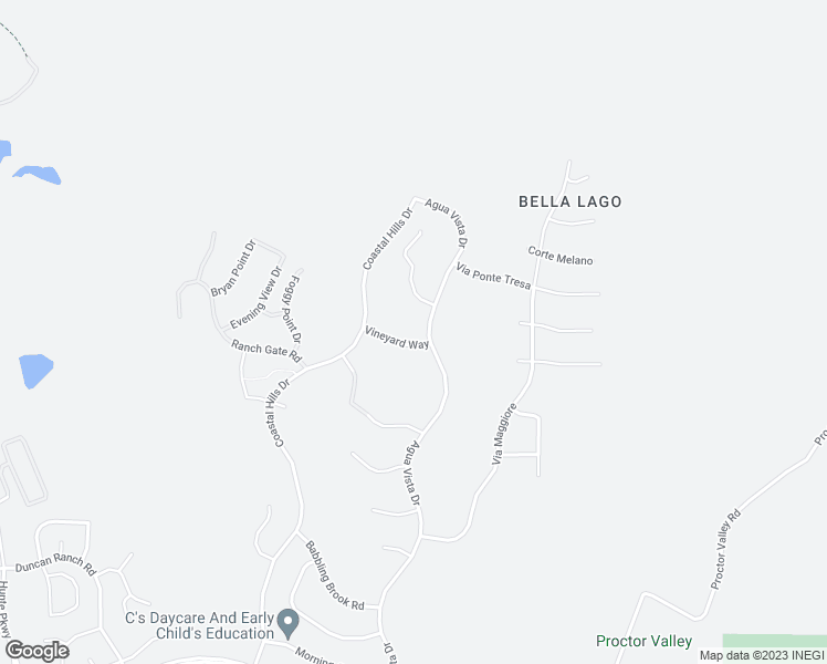 map of restaurants, bars, coffee shops, grocery stores, and more near 3059 Vineyard Way in Chula Vista