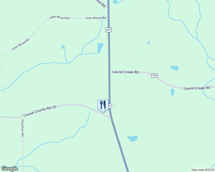 map of restaurants, bars, coffee shops, grocery stores, and more near 54 Twin Oak Drive in Titus