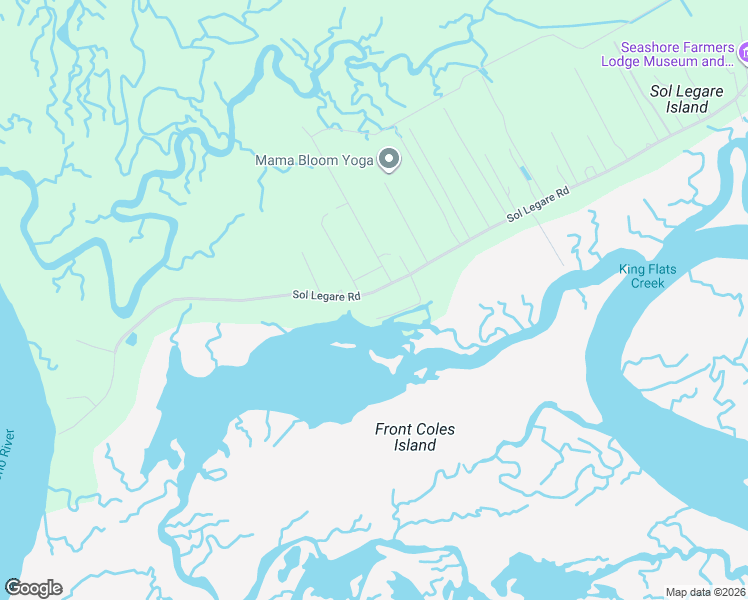 map of restaurants, bars, coffee shops, grocery stores, and more near 2229 Mosquito Beach Road in Charleston