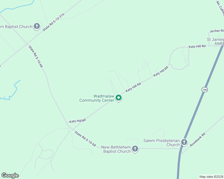 map of restaurants, bars, coffee shops, grocery stores, and more near 5608 Katy Hill Road in Wadmalaw Island