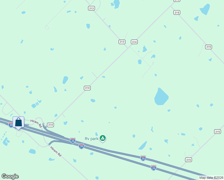map of restaurants, bars, coffee shops, grocery stores, and more near 8112 County Road 314 in Terrell