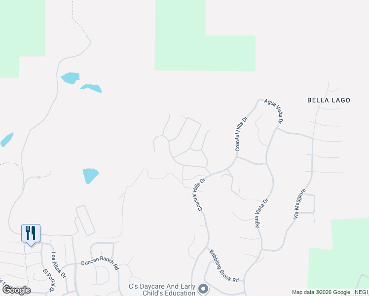 map of restaurants, bars, coffee shops, grocery stores, and more near 434 Evening View Drive in Chula Vista