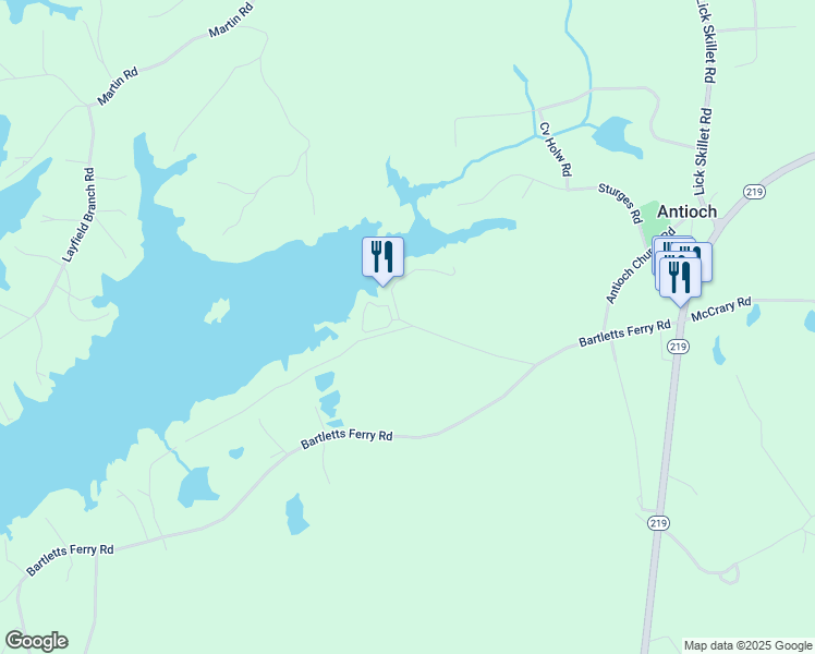 map of restaurants, bars, coffee shops, grocery stores, and more near 65 Bonnie Drive in Harris County