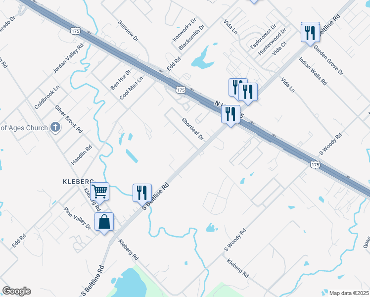 map of restaurants, bars, coffee shops, grocery stores, and more near 13539 Baldcypress Drive in Dallas
