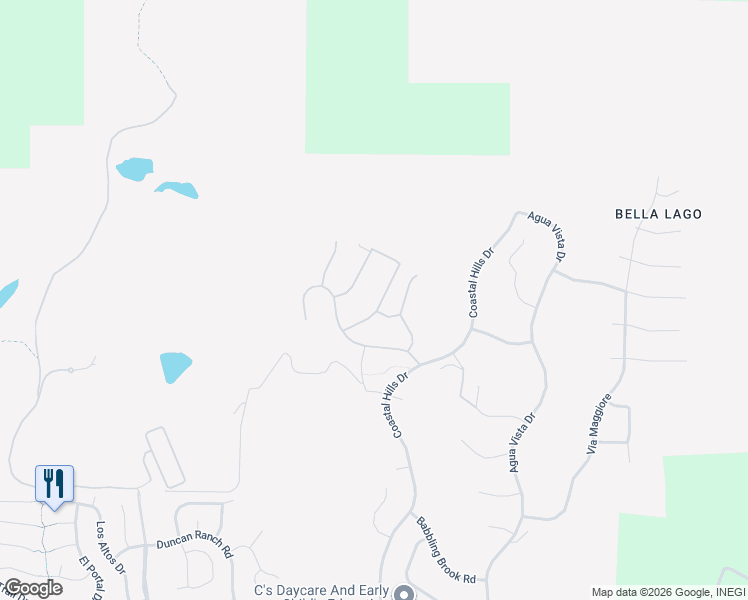 map of restaurants, bars, coffee shops, grocery stores, and more near 434 Evening View Drive in Chula Vista