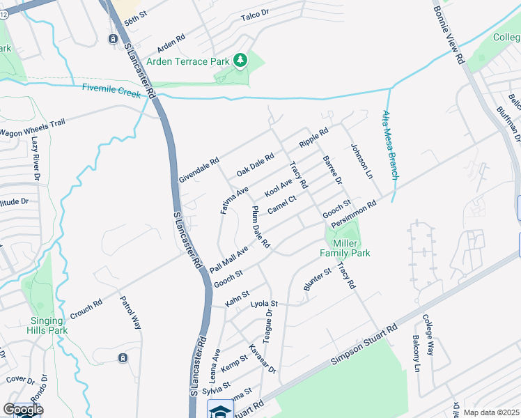 map of restaurants, bars, coffee shops, grocery stores, and more near 5810 Plum Dale Road in Dallas