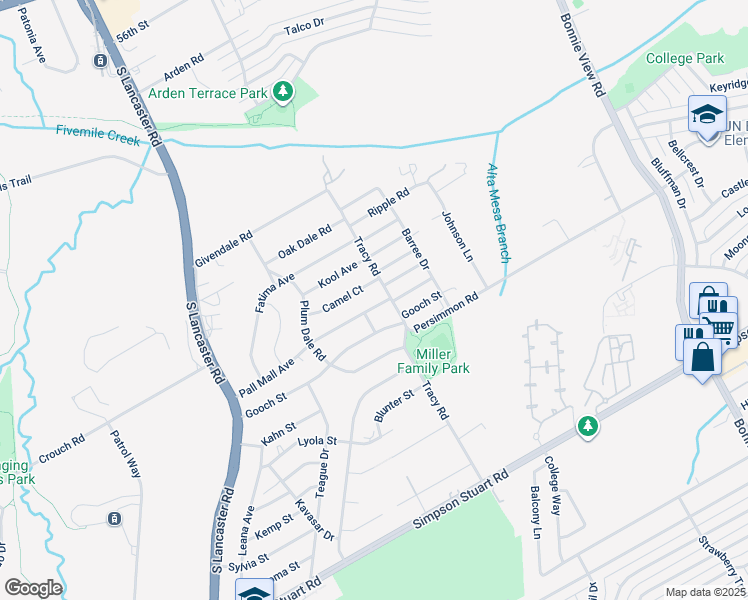 map of restaurants, bars, coffee shops, grocery stores, and more near 2715 Pall Mall Avenue in Dallas