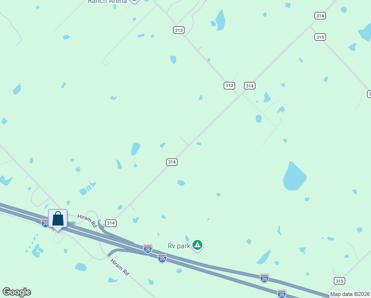 map of restaurants, bars, coffee shops, grocery stores, and more near 8112 County Road 314 in Terrell