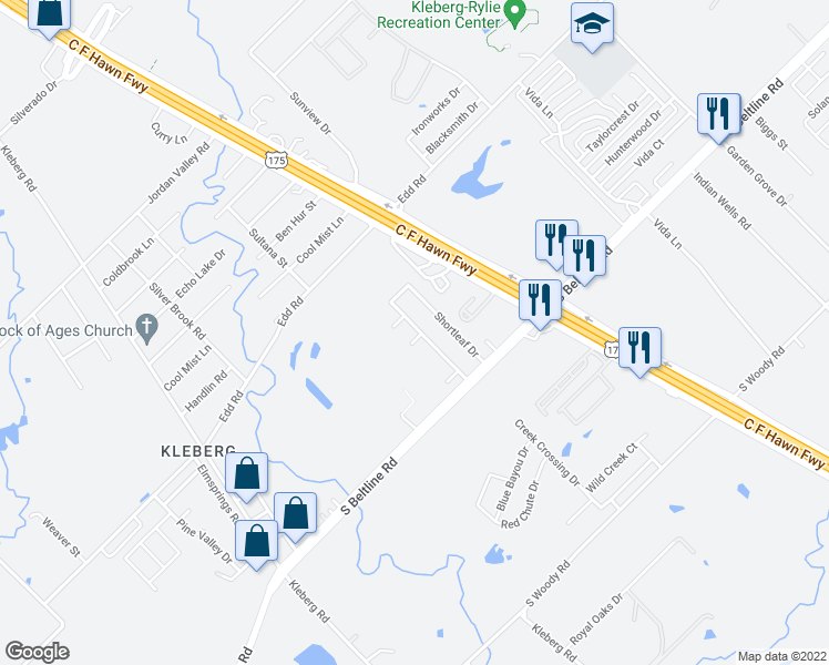 map of restaurants, bars, coffee shops, grocery stores, and more near 2007 Devilwood Court in Dallas