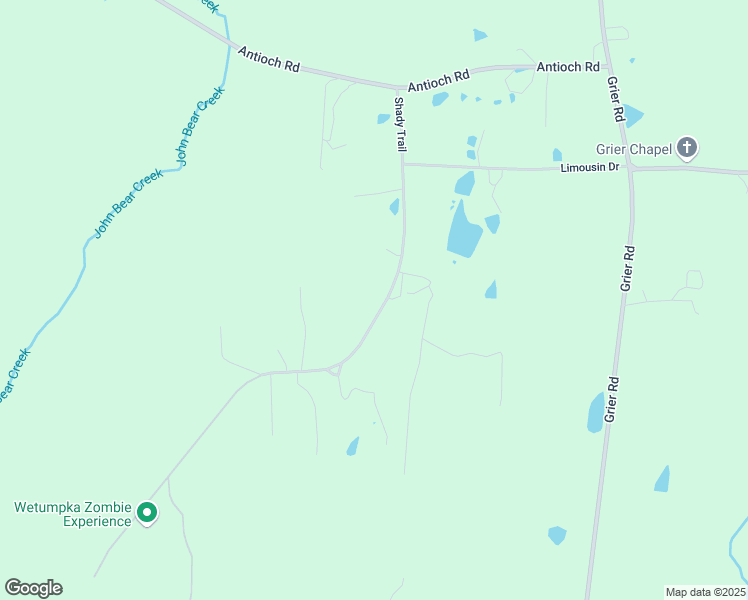map of restaurants, bars, coffee shops, grocery stores, and more near 1554-1572 Shady Trail in Wetumpka
