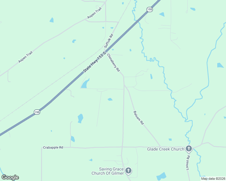 map of restaurants, bars, coffee shops, grocery stores, and more near 1309 Chinaberry Road in Gilmer
