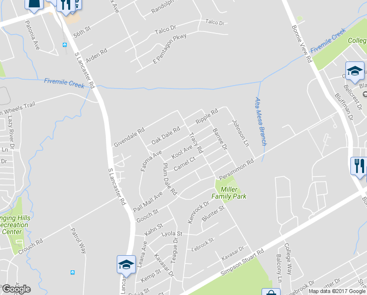 map of restaurants, bars, coffee shops, grocery stores, and more near 2611 Kool Avenue in Dallas