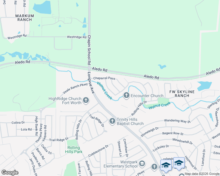 map of restaurants, bars, coffee shops, grocery stores, and more near 5236 Sonata Trail in Benbrook