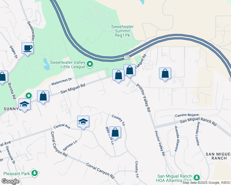 map of restaurants, bars, coffee shops, grocery stores, and more near 6003 Bonita Meadows Lane in Bonita