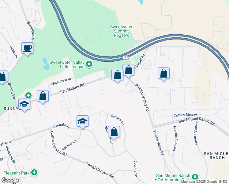 map of restaurants, bars, coffee shops, grocery stores, and more near 6003 Bonita Meadows Lane in Bonita