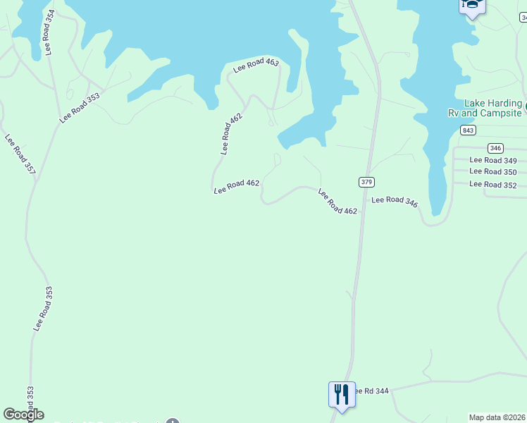 map of restaurants, bars, coffee shops, grocery stores, and more near Lee Road 462 in Salem