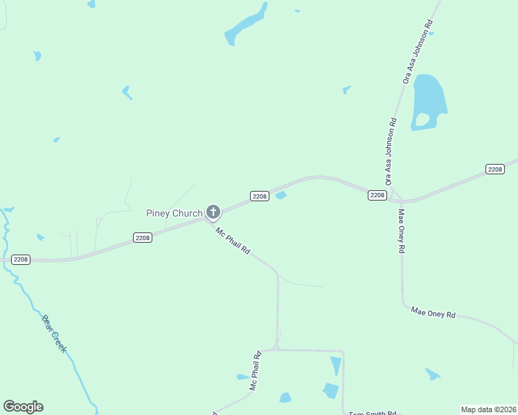 map of restaurants, bars, coffee shops, grocery stores, and more near 19456 Farm to Market Road 2208 in Harleton