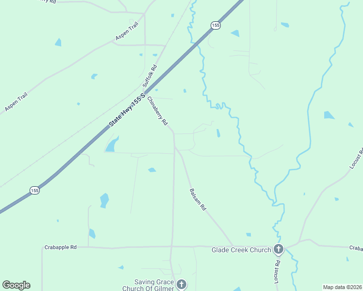 map of restaurants, bars, coffee shops, grocery stores, and more near 1309 Chinaberry Road in Gilmer