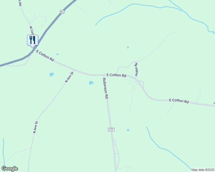 map of restaurants, bars, coffee shops, grocery stores, and more near 2742 Robinson Road in Eclectic