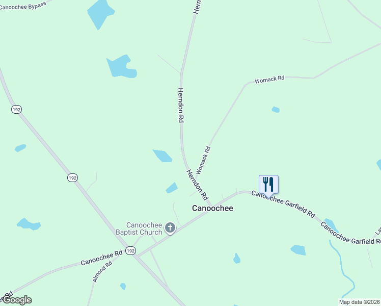 map of restaurants, bars, coffee shops, grocery stores, and more near 29 Womack Road in Twin City